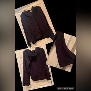 Venus Women's black Hooded Top